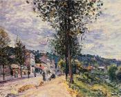 阿尔弗莱德 西斯莱 : Street Entering the Village